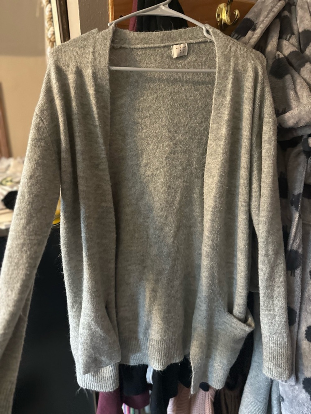 a new day Light Gray Open-Front Women's Cardigan